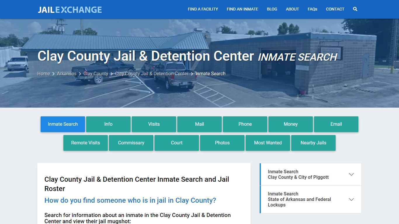 Clay County Jail & Detention Center Inmate Search